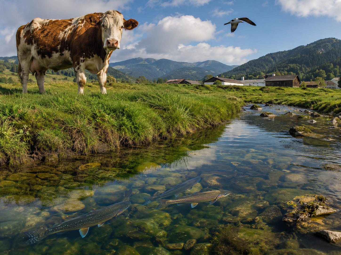 牛、鳥、魚、人間が共有する地球